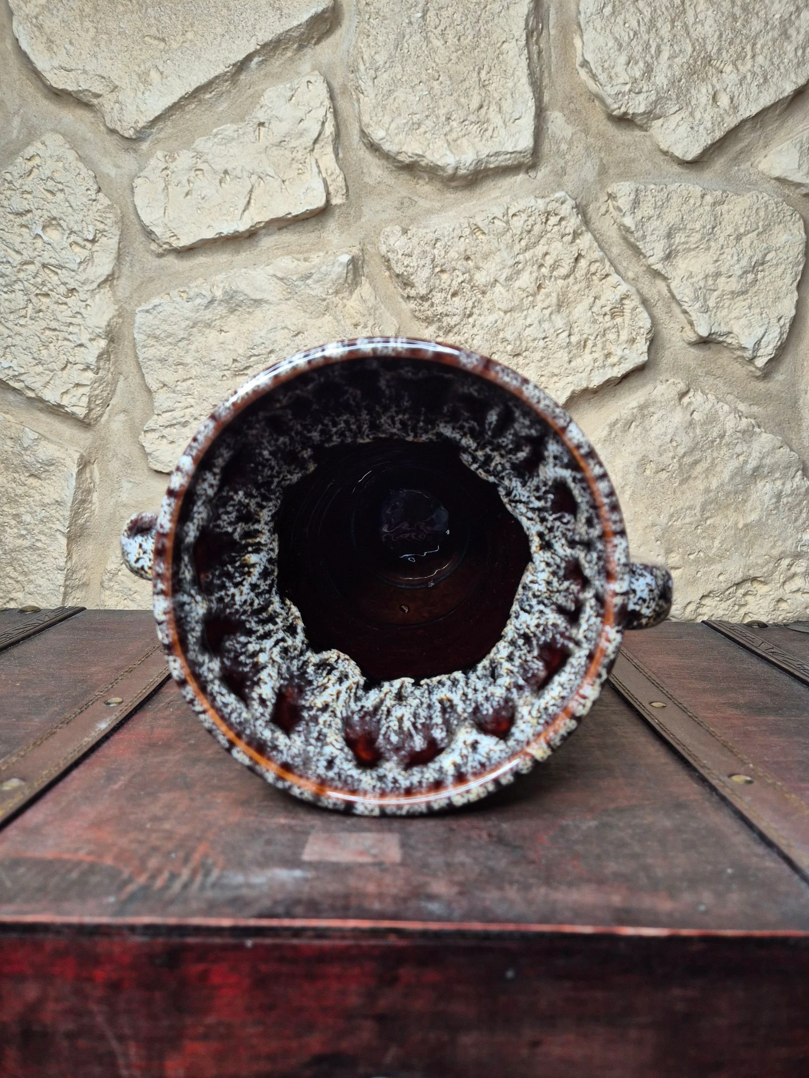 Vase with 2 handles vintage VALLAURIS style – photo 5